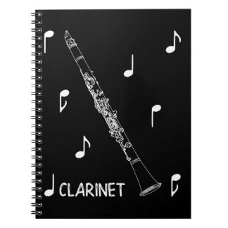 Carnet Clarinette de notes musicales