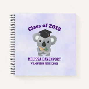 Carnet Classe de 20xx Cute Koala Ours dans la casquette d