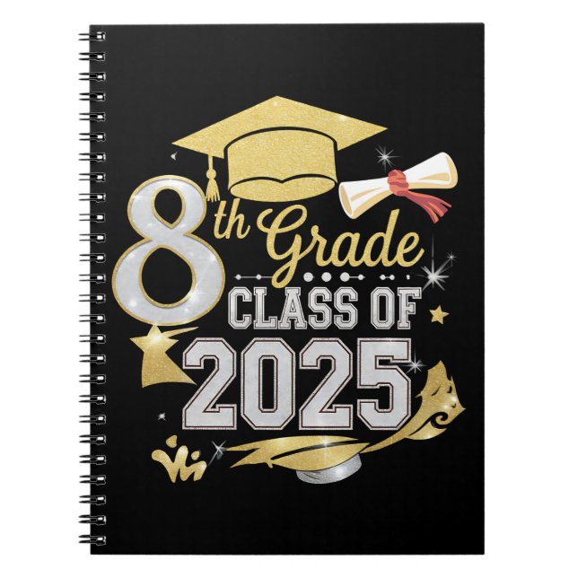 Carnet Classe de 8e année diplômée de la promotion 2025 (Devant)