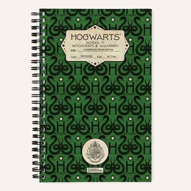 Carnet Classe HOGWARTS™ SLYTHERIN™ (Recto)