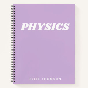 Carnet Classe physique Lilac Graph Papier
