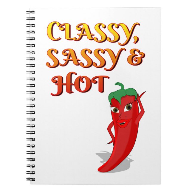 Carnet Classé Sassy Et Hot Pepper Diva (Devant)