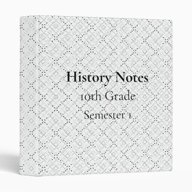 Carnet Classeur à anneaux - Spiral, Zipper, A5 ! (Devant/Côté)