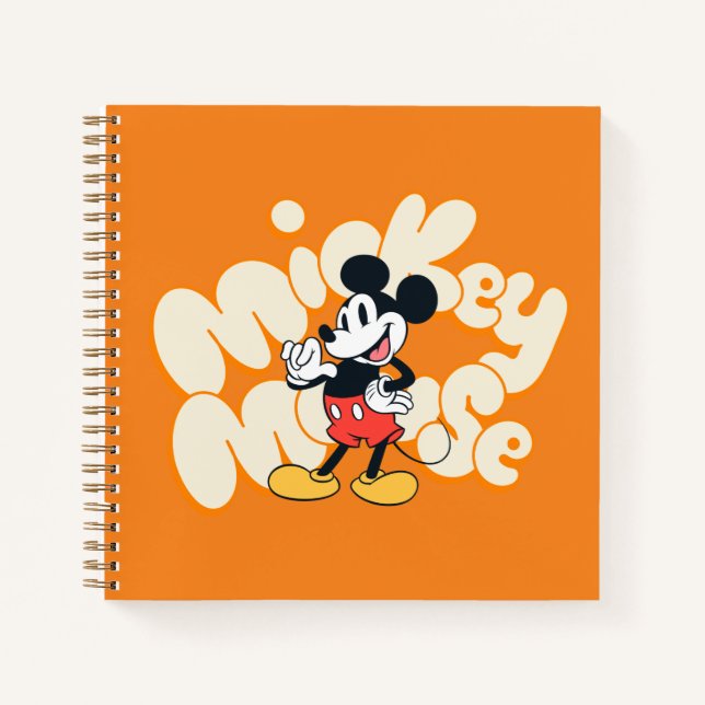 Carnet Classic Mickey Mouse Bubble Letter Name Graphic (Devant)