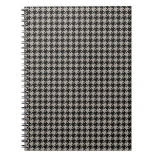 Carnet Classic Pepita Houndstooth Motif Black Grey