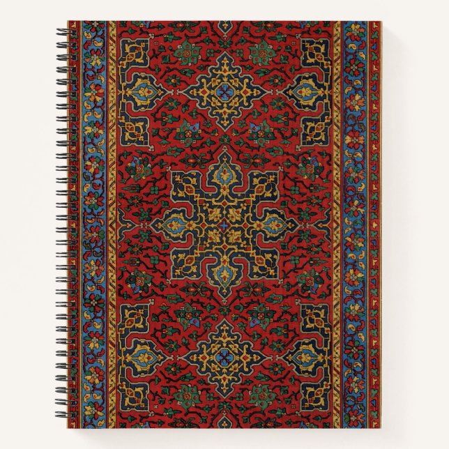 Carnet Classic Red and Blue,Persian Rug Carpet Pattern (Devant)