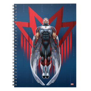 Carnet Classique Avengers   Insigne d'icône de faucon