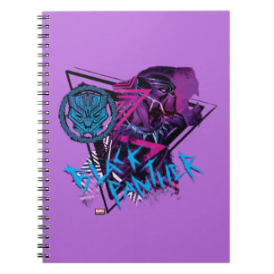 Carnet Classique Avengers   Neon Black Panther Graphic