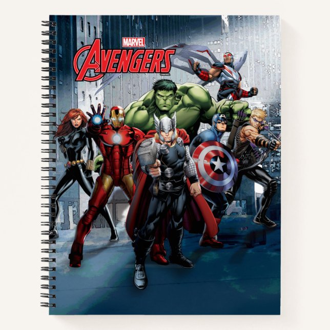 Carnet Classique Avengers | Thor Leading Avengers (Devant)