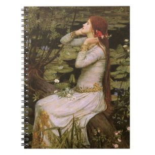 Carnet Classique Shakespeare Ophélie nénuphar Étang Lily 