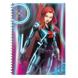 Carnet Classiques Avengers   Black Widow Néon Lumineux