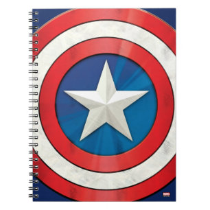 Carnet Classiques Avengers Bouclier brossé de Captain A
