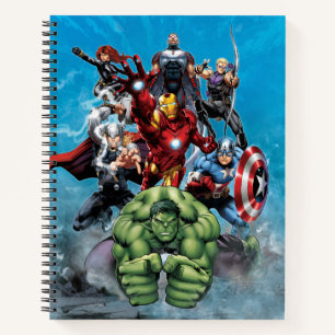 Carnet Classiques Avengers Hulk menant les Avengers