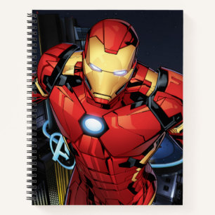 Carnet Classiques Avengers Iron Man volant vers l'avant
