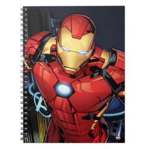 Carnet Classiques Avengers Iron Man volant vers l'avant