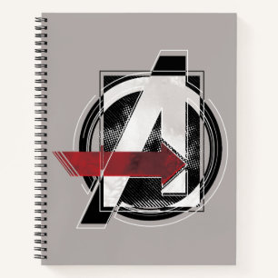 Carnet Classiques Avengers   Logo Avengers Couleur Négati