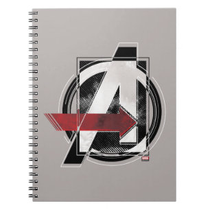 Carnet Classiques Avengers   Logo Avengers Couleur Négati