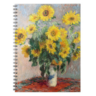Carnet Claude Monet Bouquet de Tournesols 1881 Art