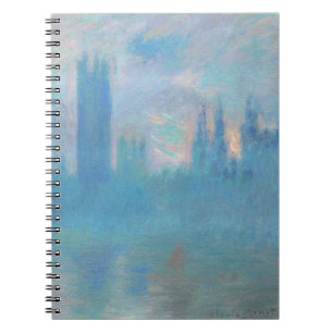 Carnet Claude Monet. Chambres du Parlement de Londres. Bl