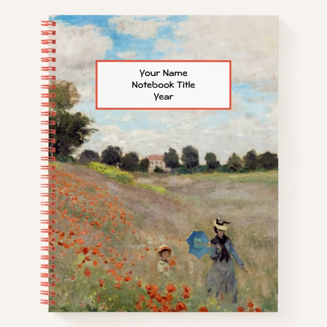 Carnet Claude Monet - Champ de pavot (Devant)