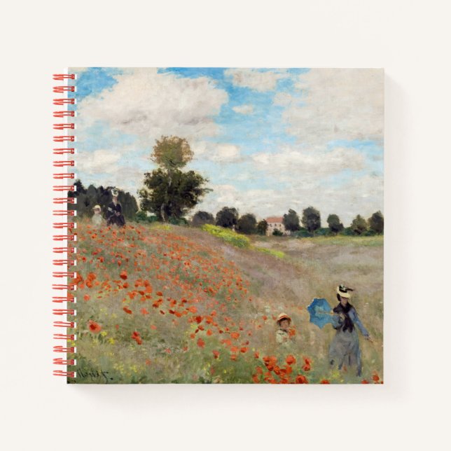 Carnet Claude Monet - Champ de pavot (Devant)