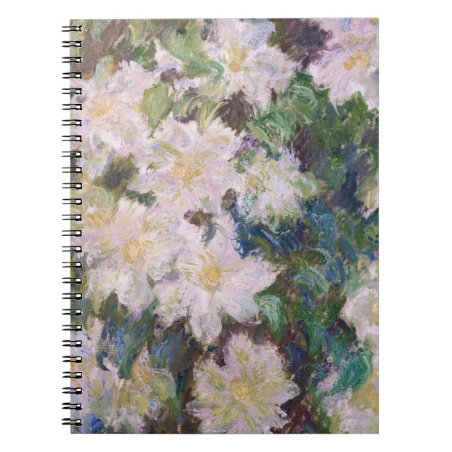 Carnet Claude Monet - Clematis blanc (Devant)