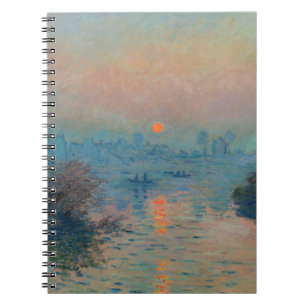 Carnet Claude Monet - Coucher de soleil sur la Seine à La