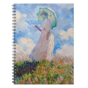 Carnet Claude Monet - Femme avec Parasol face à gauche