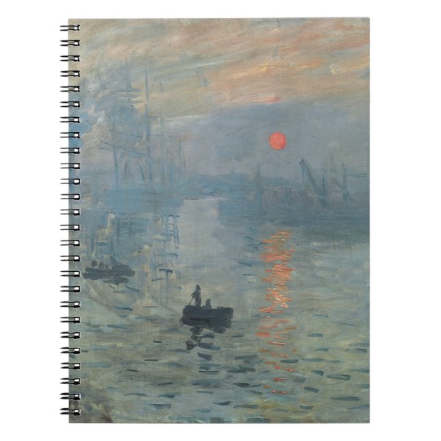 Carnet Claude Monet Impression Sunrise Soleil Levant (Devant)