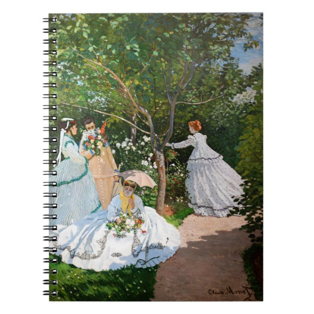 Carnet Claude Monet - Les femmes dans le jardin (Devant)