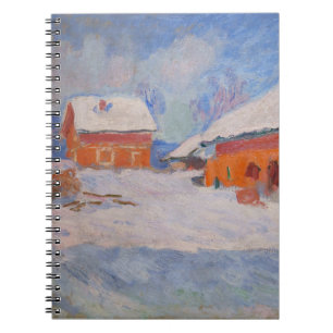 Carnet Claude Monet - Norvège, Maisons rouges à Bjornegaa