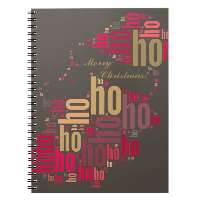 Carnet Claus mot du Père Noël Ho Ho Ho (Devant)