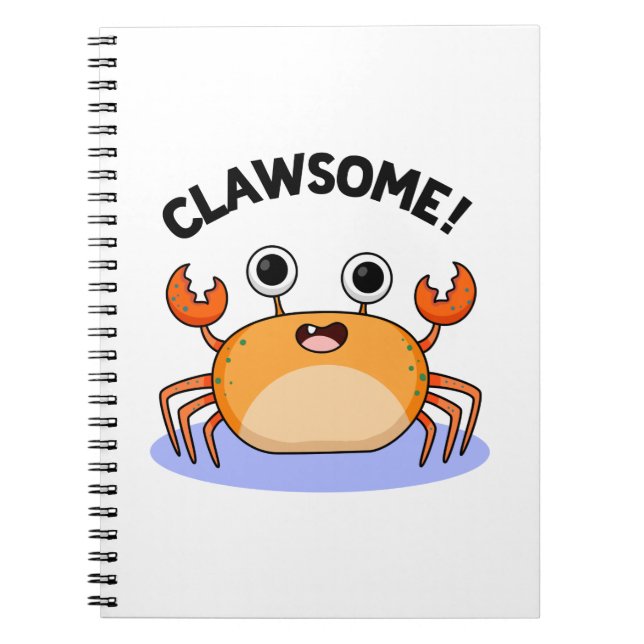 Carnet Clawsome Drôle Awesome Crab Pun (Devant)