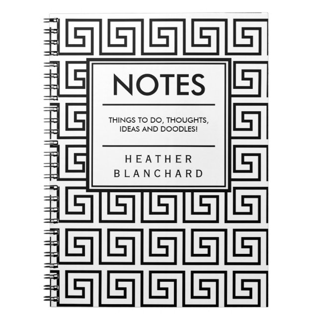 Carnet Clé grecque (Devant)