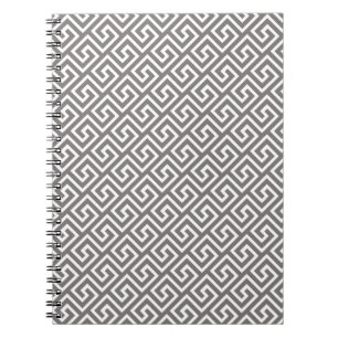 Carnet Clé grecque classique Carré Motif Swirl