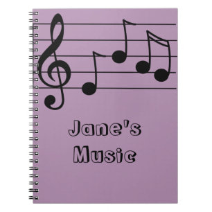 Carnet Clef triple et personnel de notation musicale