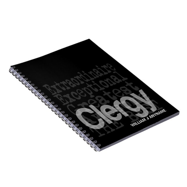 Carnet Clergy Extraordinaire PERSONNALISÉ (Côté Droit)