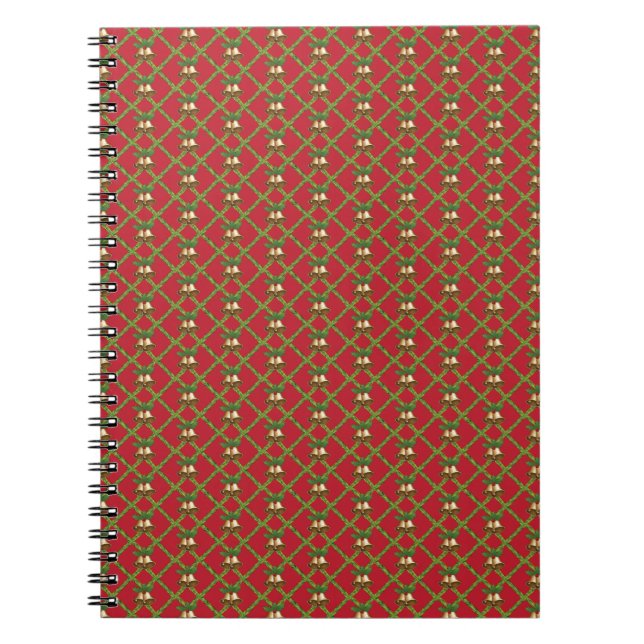 Carnet Cloches traditionnelles à sonnettes rouges et vert (Devant)
