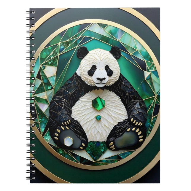 Carnet Cloisonne Panda (Devant)