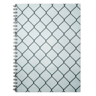 Carnet Clôture de chaîne en métal noir