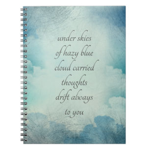 Carnet Clouds and Sky Thoughts Whimsical Vintage Style