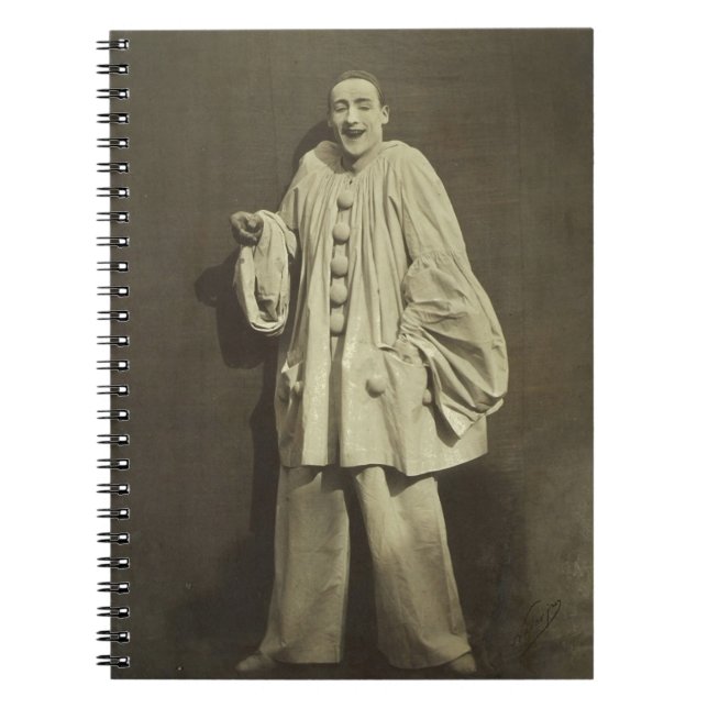 Carnet Clown Pierrot vintage (Devant)