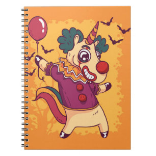 Carnet Clown Unicorn