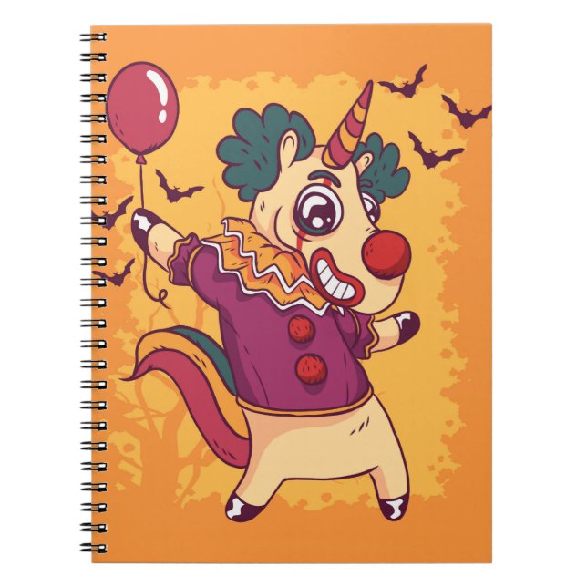 Carnet Clown Unicorn (Devant)