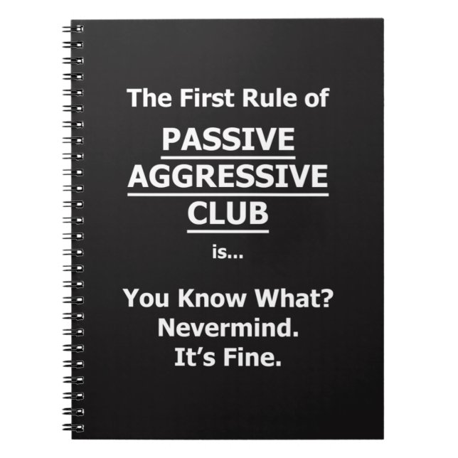 Carnet Club agressif passif (Devant)