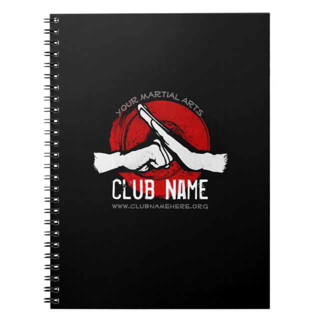 Carnet Club d'arts martiaux (Devant)