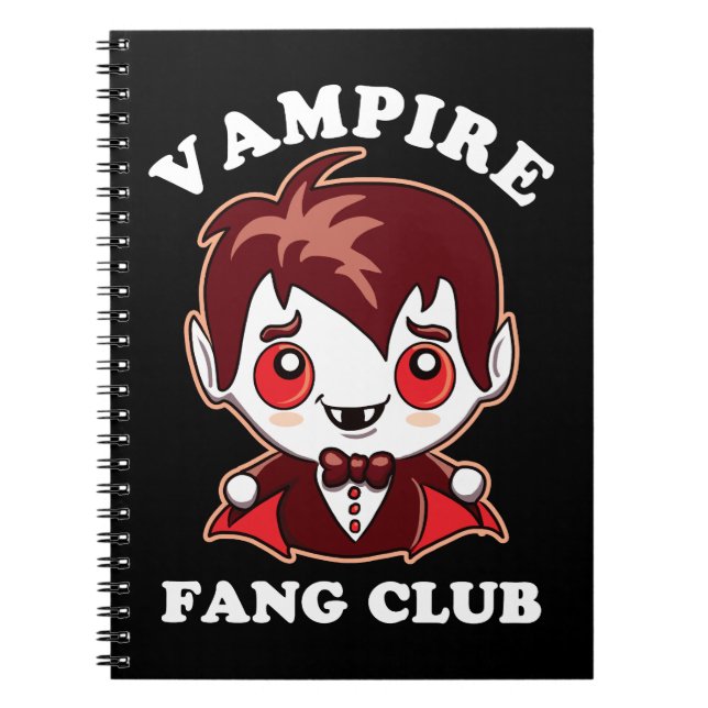 Carnet Club Fang | Pun Drôle Et Vampire Mignons (Devant)