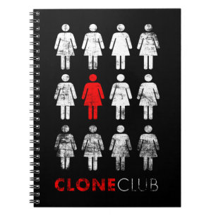 Carnet Club orphelin de clone du noir   Léda