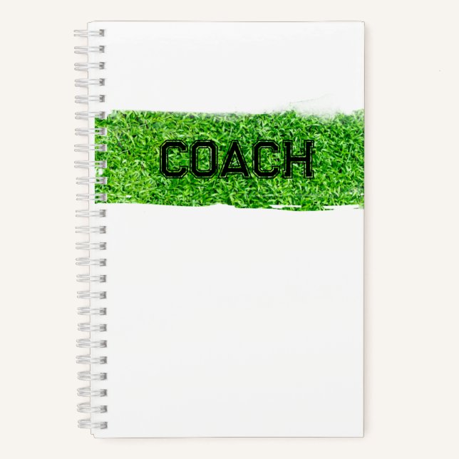Carnet COACH Herbe Turf Sports modernes (Recto)
