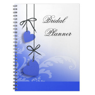 Carnet Cobalt nuptiale de planificateur de sentiments